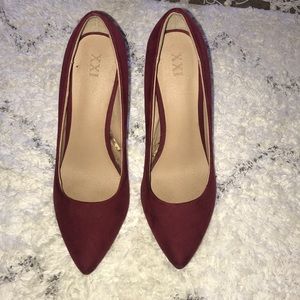 Forever 21 Wine red heels